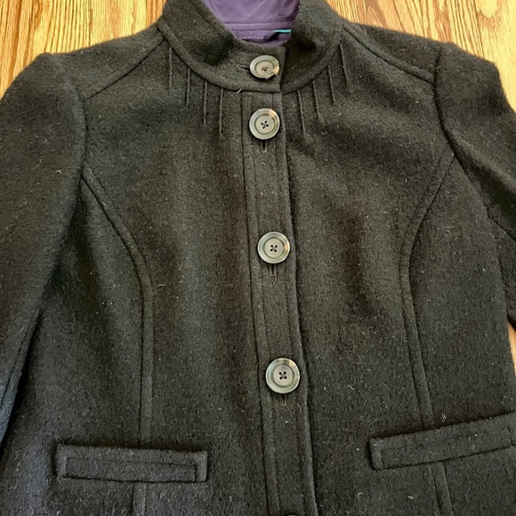 BODEN Boiled Wool Jacket - Black - US Size 6 - Picture 2 of 9